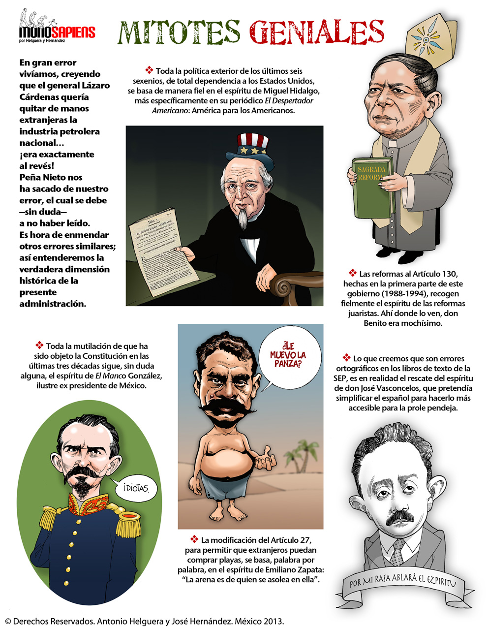 Mitotes Geniales. Domingo 25 de agosto de 2013